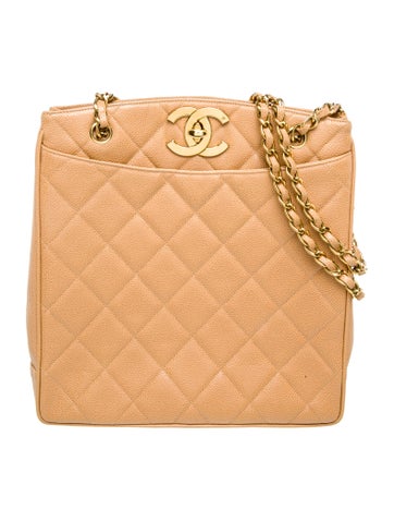 Chanel Shoulder Bags Caviar CC Shopping Tote
