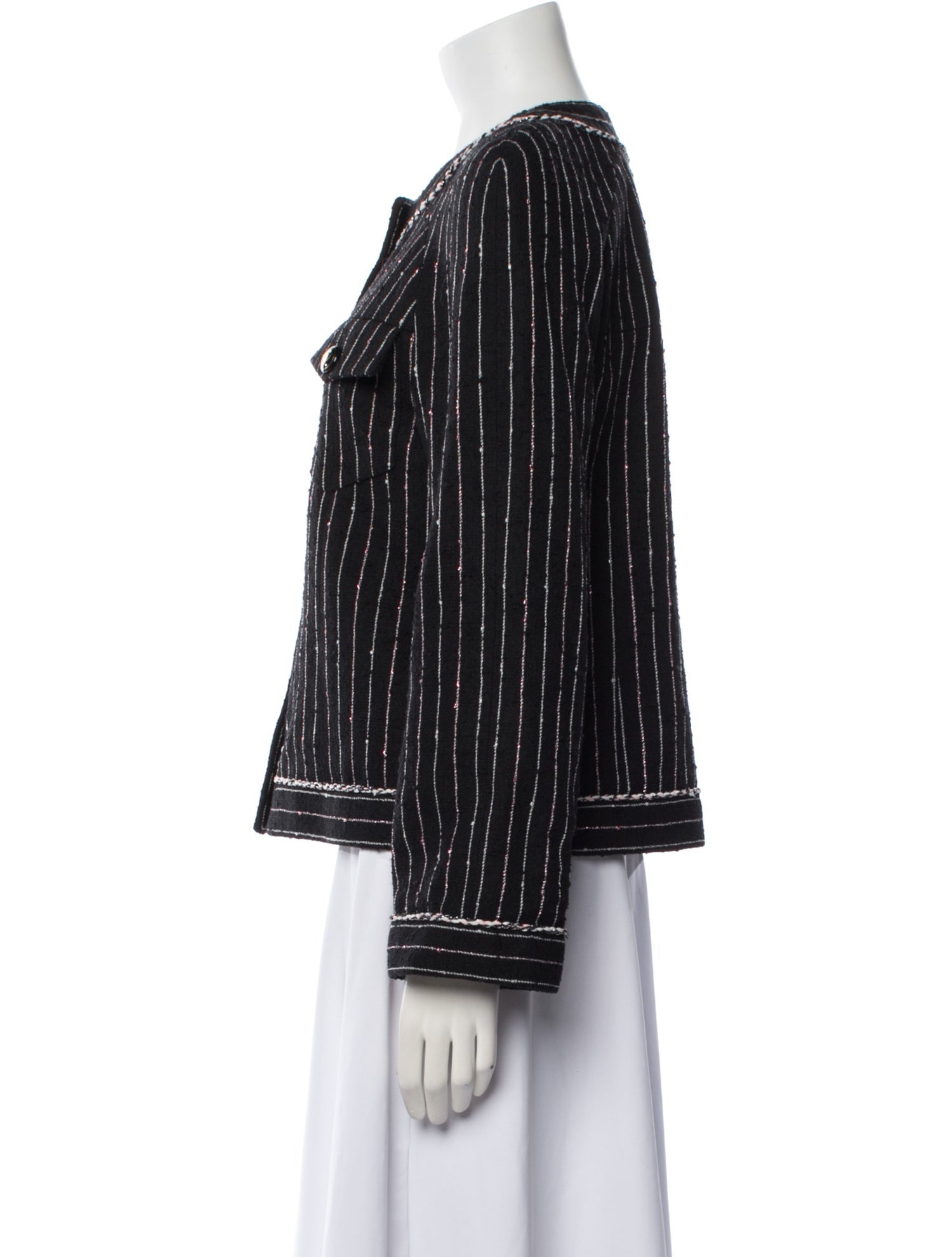 Chanel 2023 Striped Evening Jacket