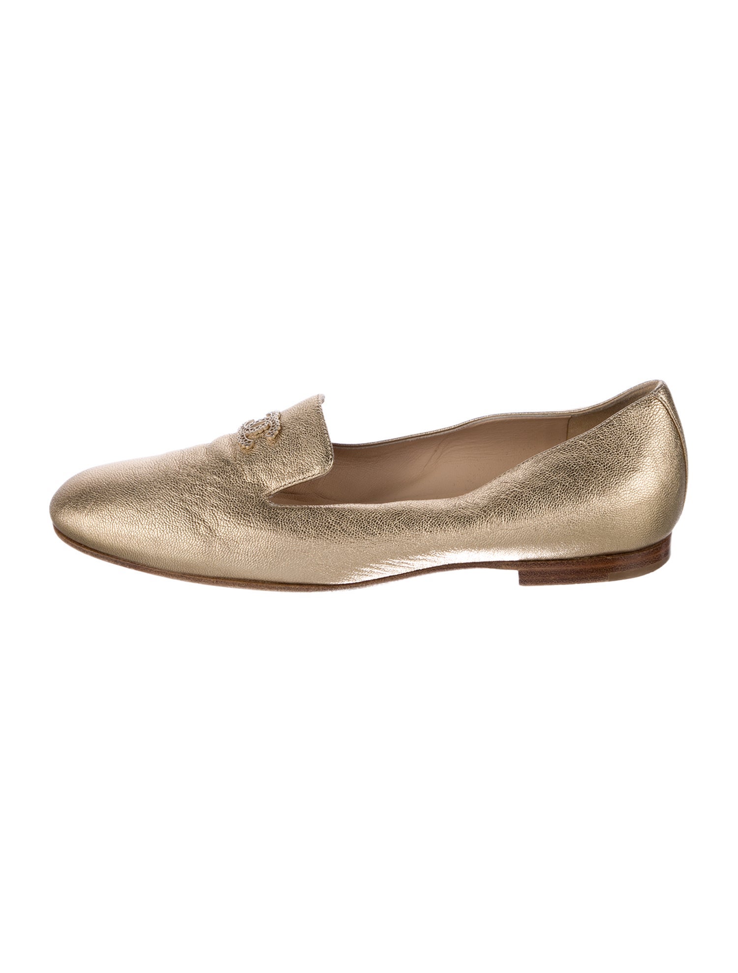 Chanel 2015 Interlocking CC Logo Loafers