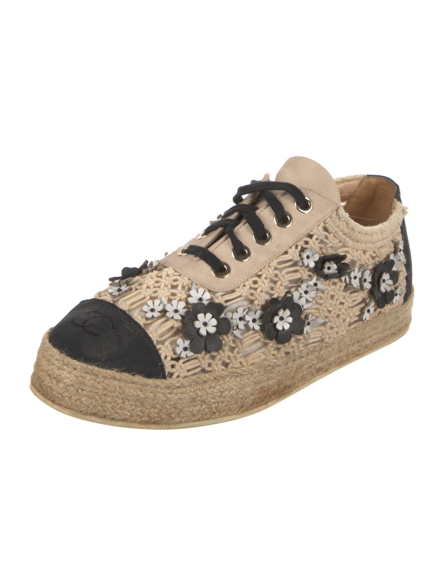 Chanel Interlocking CC Logo Canvas Sneakers