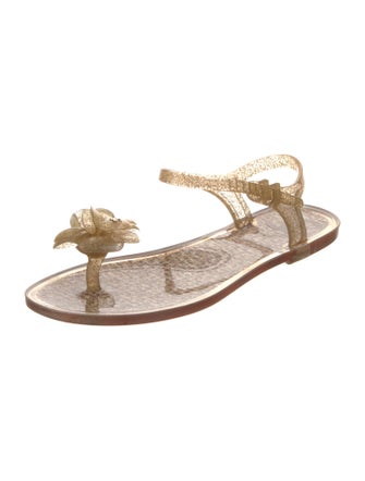 Chanel 2013 Interlocking CC Logo Sandals