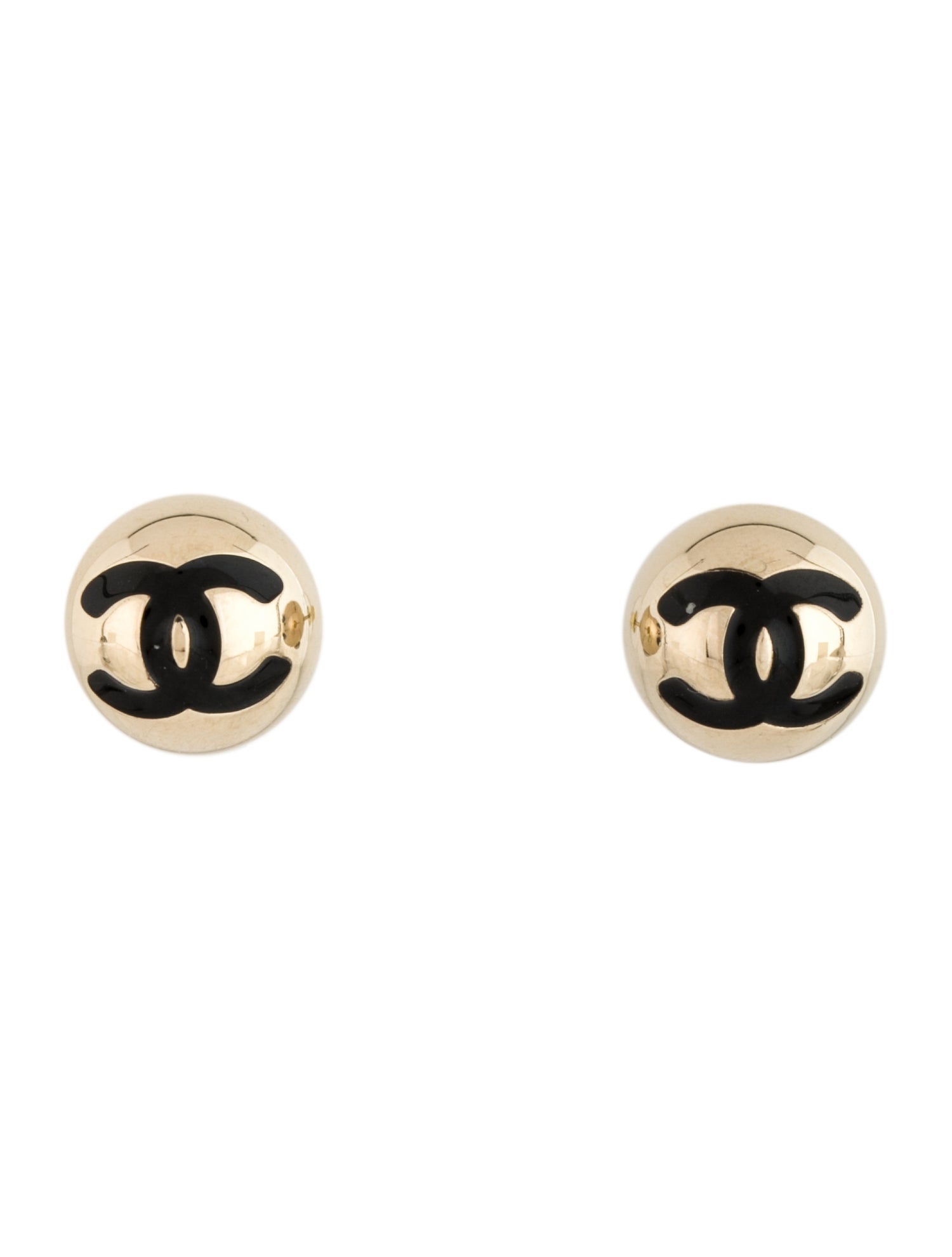 Chanel 2025 Resin CC Stud Earrings