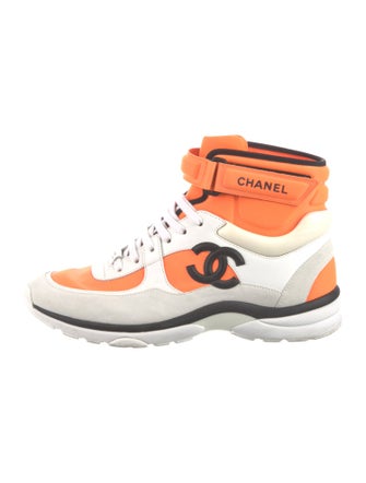 Chanel Interlocking CC Logo Neoprene Sneakers