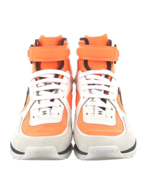 Chanel Interlocking CC Logo Neoprene Sneakers