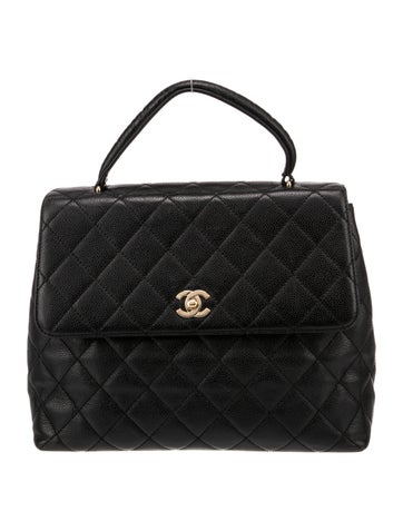 Chanel Handle Bags Caviar Kelly Bag