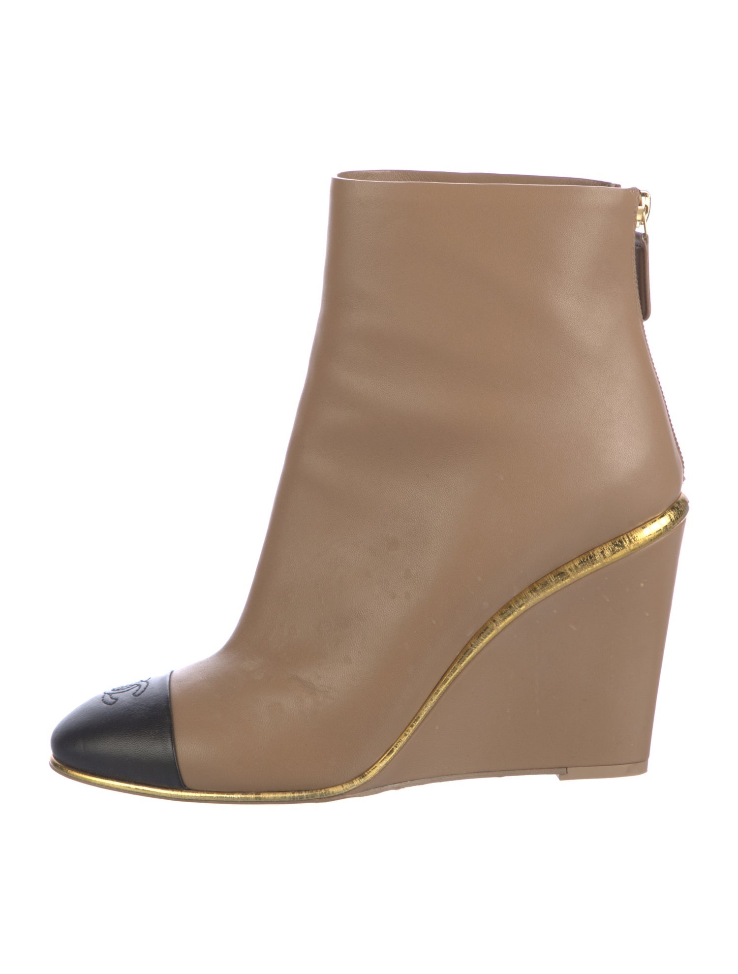 Chanel 2022 Interlocking CC Logo Boots