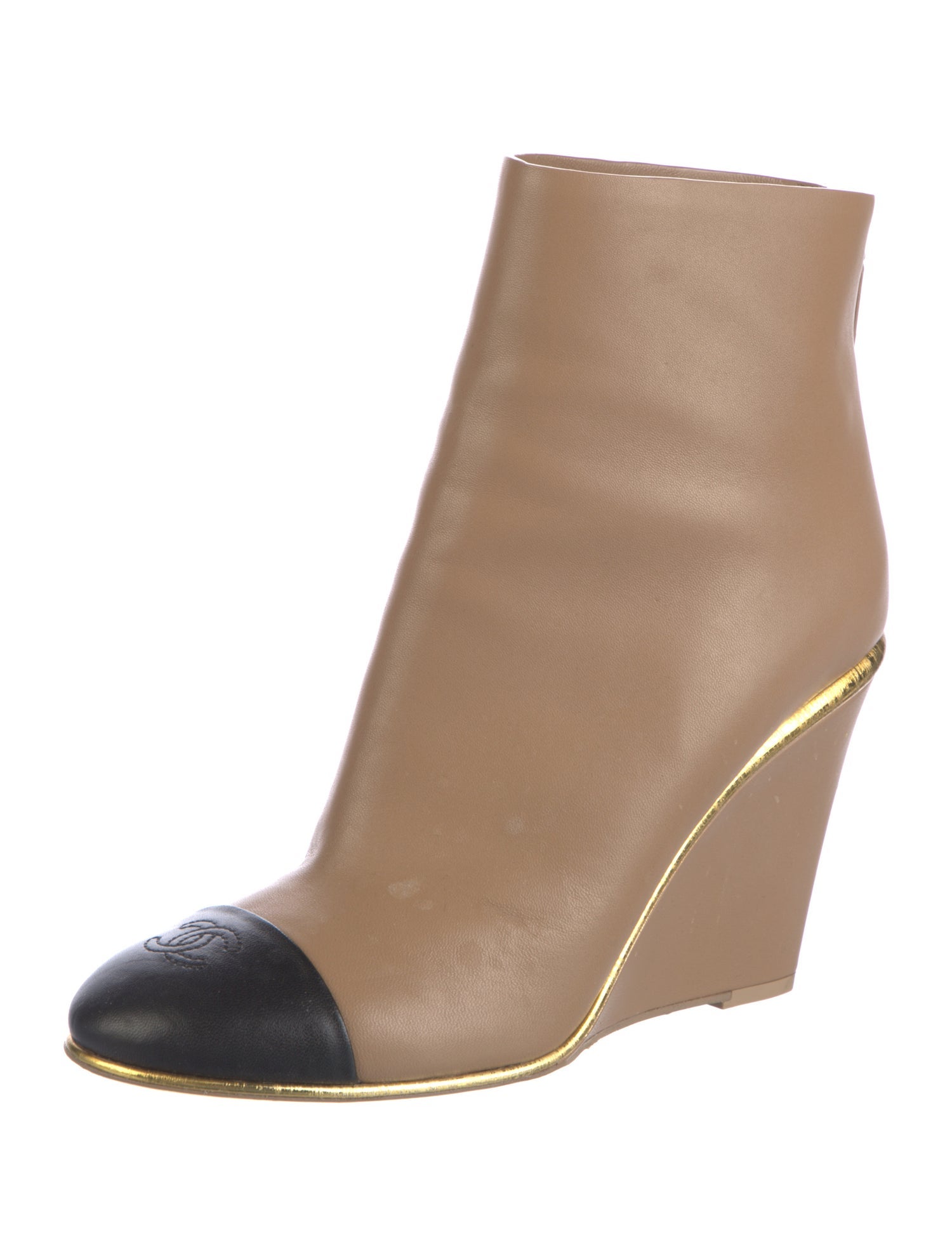 Chanel 2022 Interlocking CC Logo Boots