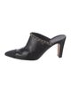 Chanel Interlocking CC Logo Leather Mules
