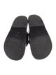 Chanel Interlocking CC Logo Leather Slides