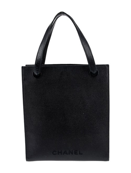 Chanel Caviar Logo Tote