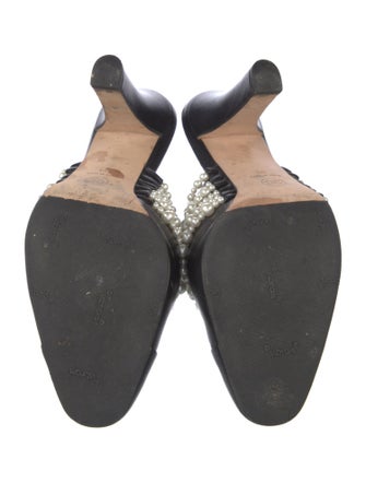 Chanel Interlocking CC Logo Leather Mules