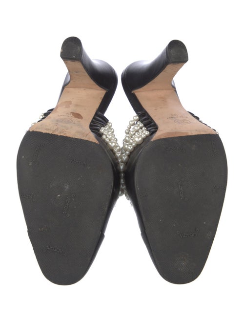 Chanel Interlocking CC Logo Leather Mules