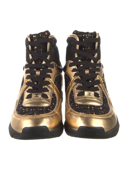 Chanel 2019 Interlocking CC Logo Wedge Sneakers