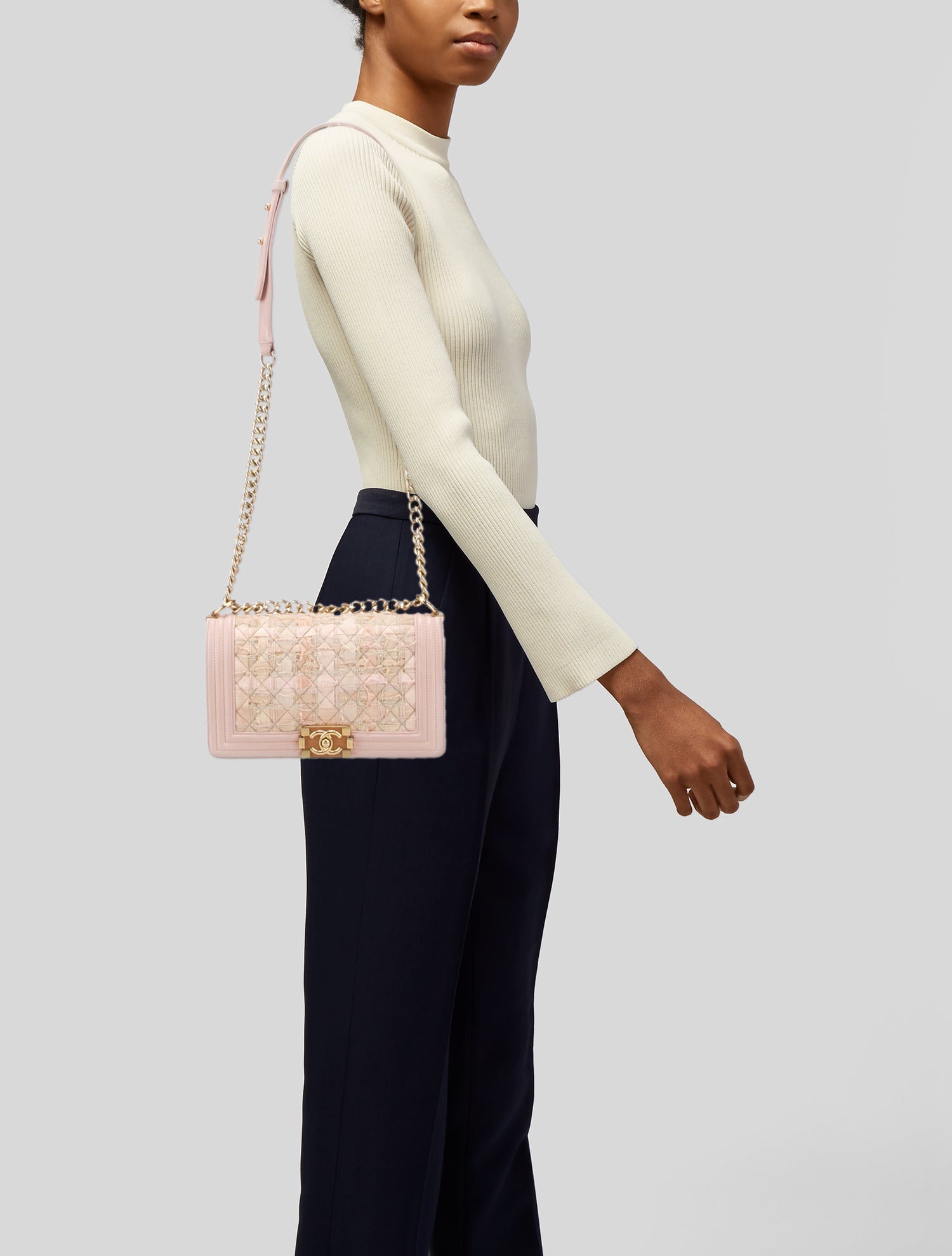 Chanel Medium Tweed Boy Bag