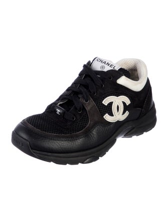 Chanel Interlocking CC Logo Calfskin Sneakers
