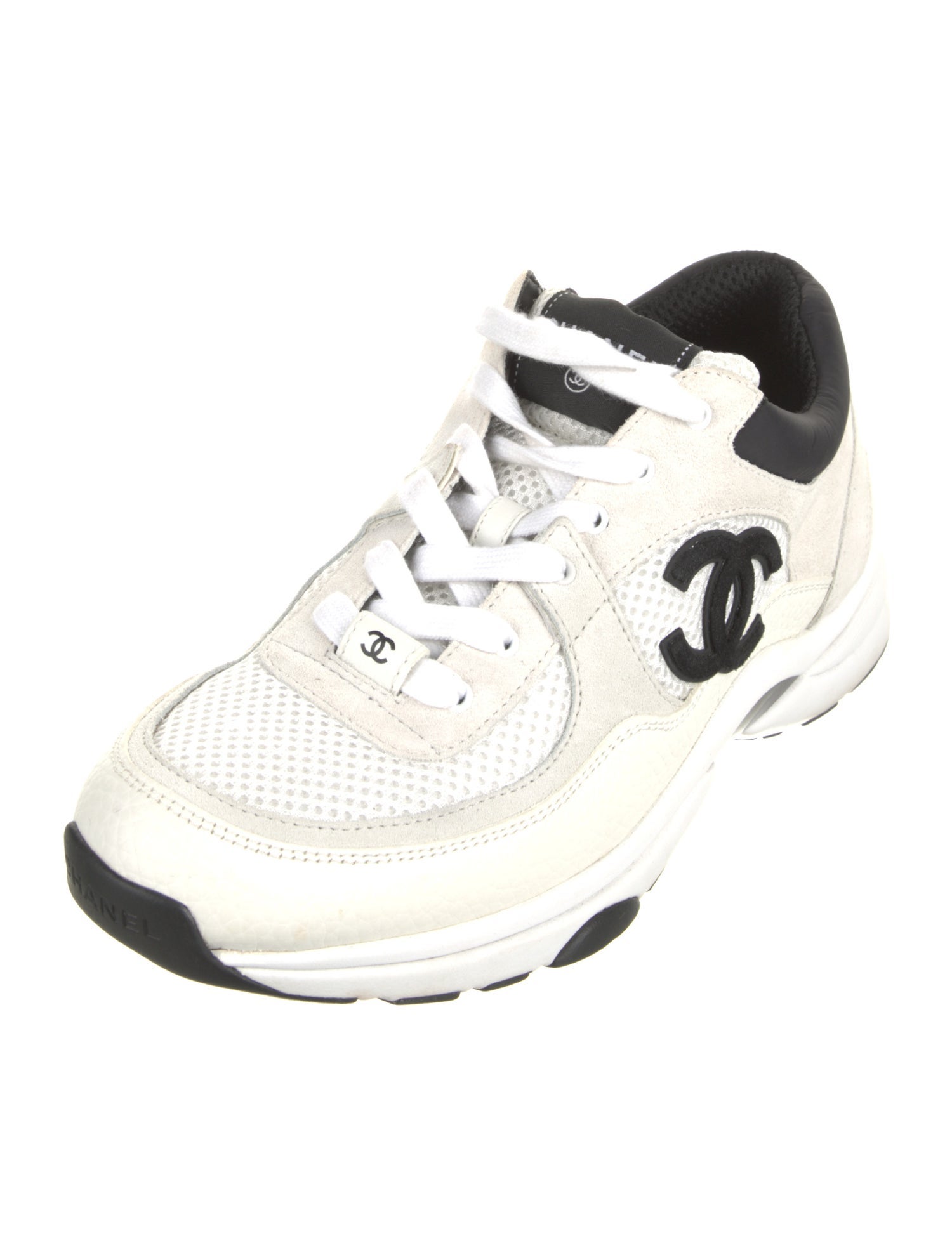 Chanel Interlocking CC Logo Mesh Sneakers