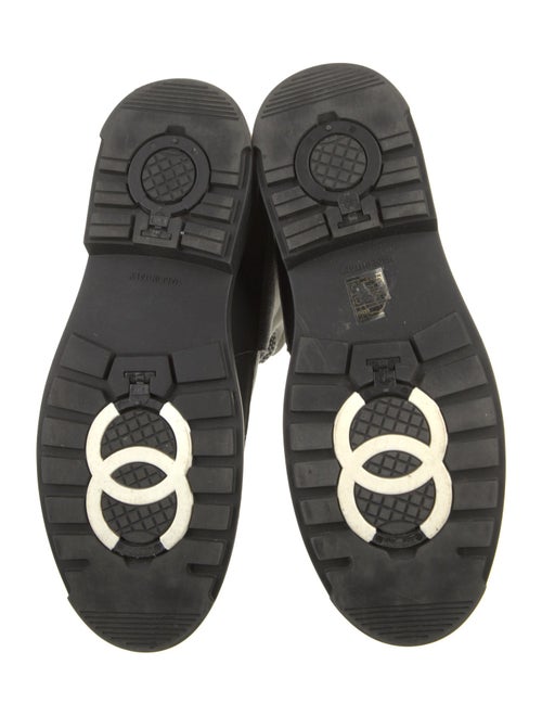 Chanel 2021 Interlocking CC Logo Lace-Up Boots