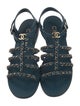 Chanel 2023 Interlocking CC Logo Gladiator Sandals