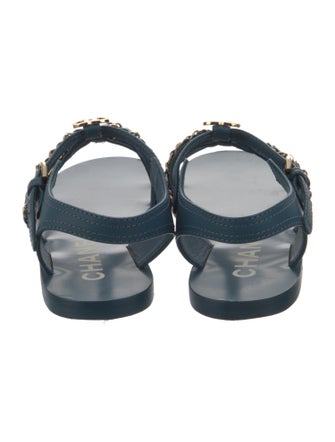 Chanel 2023 Interlocking CC Logo Gladiator Sandals