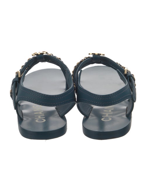 Chanel 2023 Interlocking CC Logo Gladiator Sandals