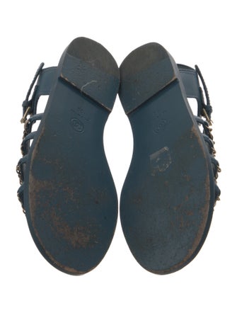 Chanel 2023 Interlocking CC Logo Gladiator Sandals