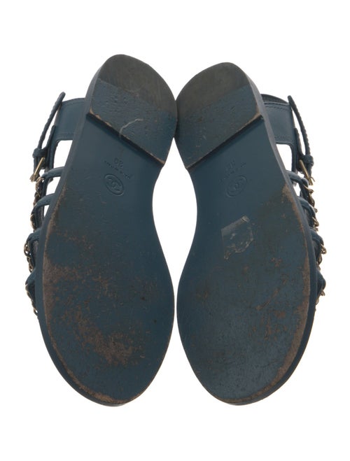 Chanel 2023 Interlocking CC Logo Gladiator Sandals