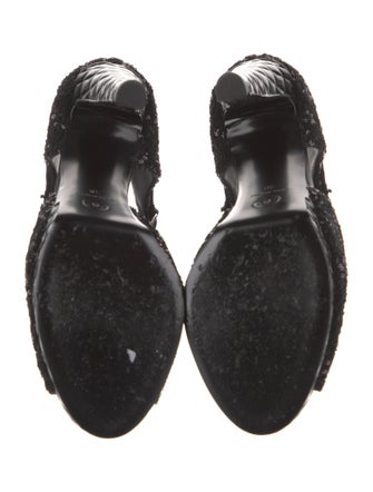 Chanel Interlocking CC Logo Sequins D'Orsay Pumps