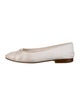 Chanel Interlocking CC Logo Leather Ballet Flats