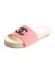 Chanel Interlocking CC Logo Espadrilles
