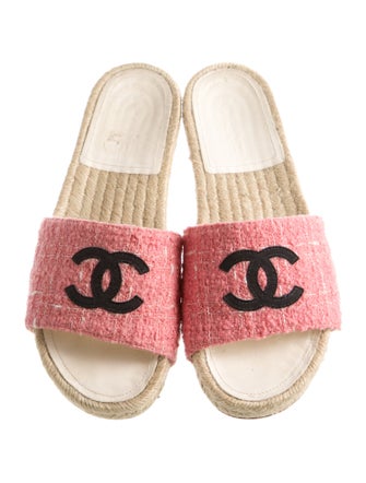 Chanel Interlocking CC Logo Espadrilles