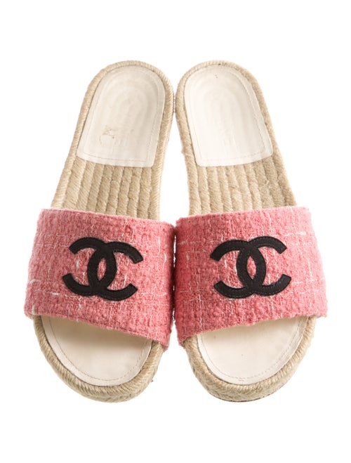 Chanel Interlocking CC Logo Espadrilles