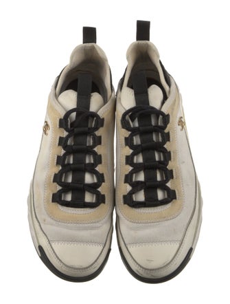 Chanel Interlocking CC Logo Canvas Sneakers