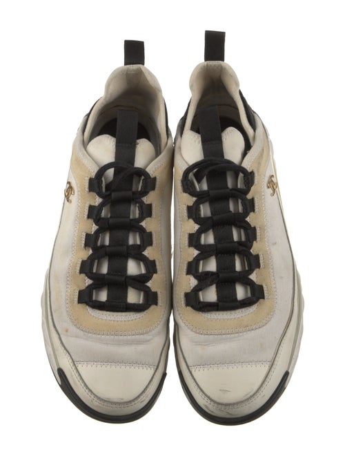 Chanel Interlocking CC Logo Canvas Sneakers