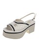 Chanel 2023 Interlocking CC Logo Slingback Sandals