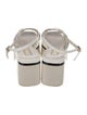 Chanel 2023 Interlocking CC Logo Slingback Sandals