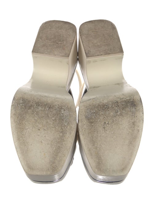 Chanel 2023 Interlocking CC Logo Slingback Sandals