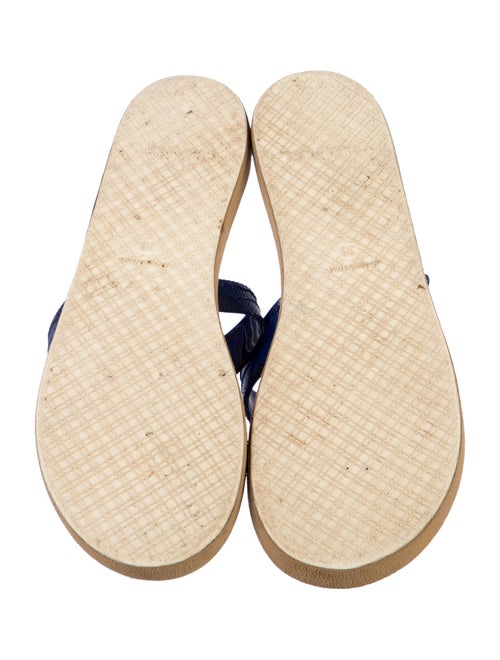 Chanel Interlocking CC Logo Rubber Flip Flops