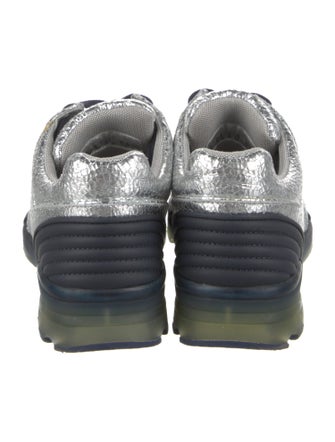 Chanel Interlocking CC Logo Leather Sneakers