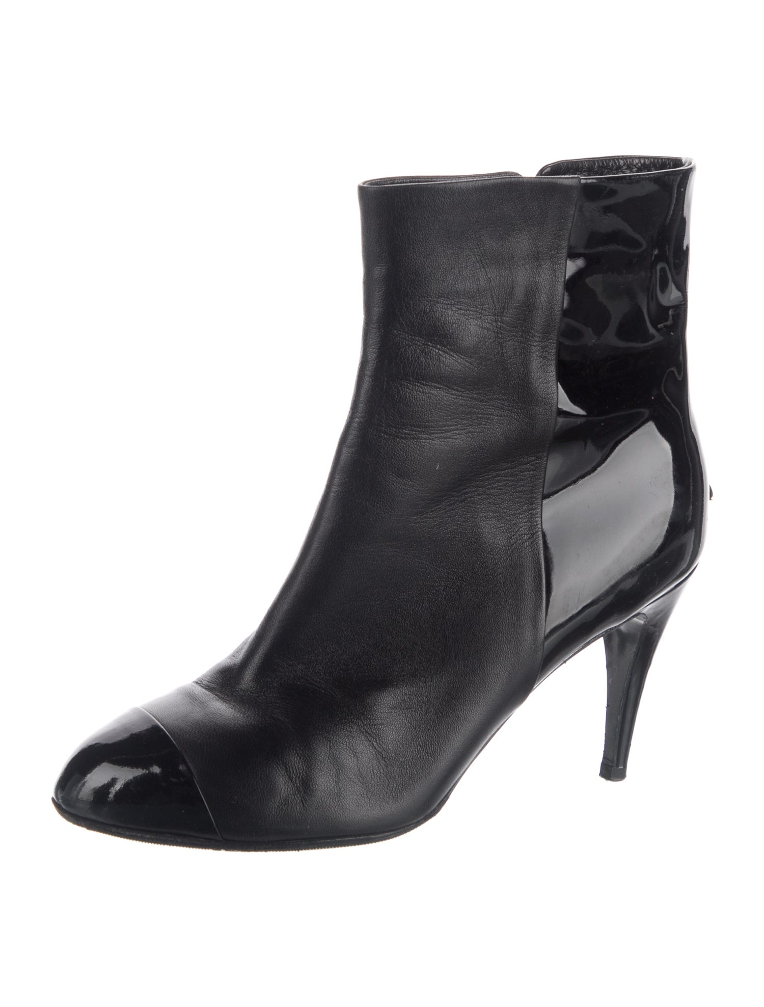 Chanel 2008 Interlocking CC Logo Boots