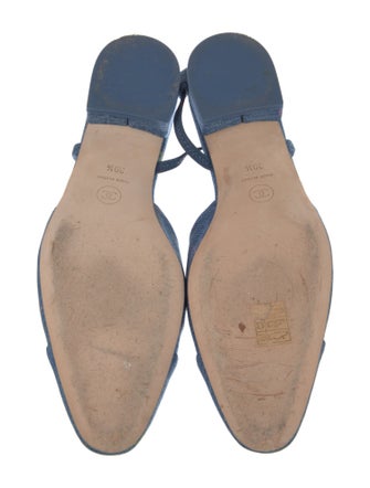 Chanel 2022 Interlocking CC Logo Slingback Flats