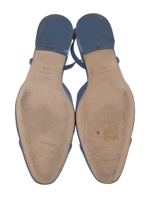 Chanel 2022 Interlocking CC Logo Slingback Flats