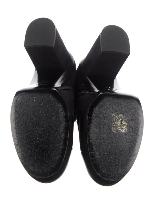 Chanel Interlocking CC Logo Suede Boots