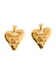 Chanel Vintage CC Heart Clip-On Earrings