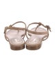 Chanel 2020 Interlocking CC Logo T-Strap Sandals