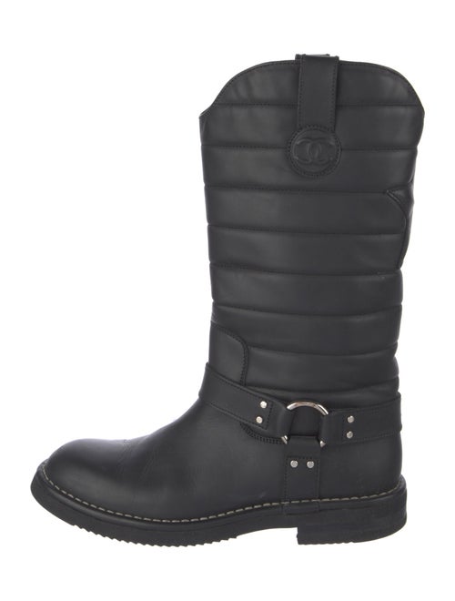 Chanel 2014 Interlocking CC Logo Boots
