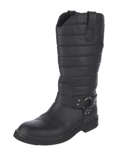 Chanel 2014 Interlocking CC Logo Boots