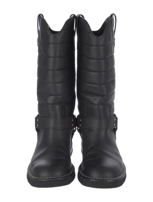 Chanel 2014 Interlocking CC Logo Boots