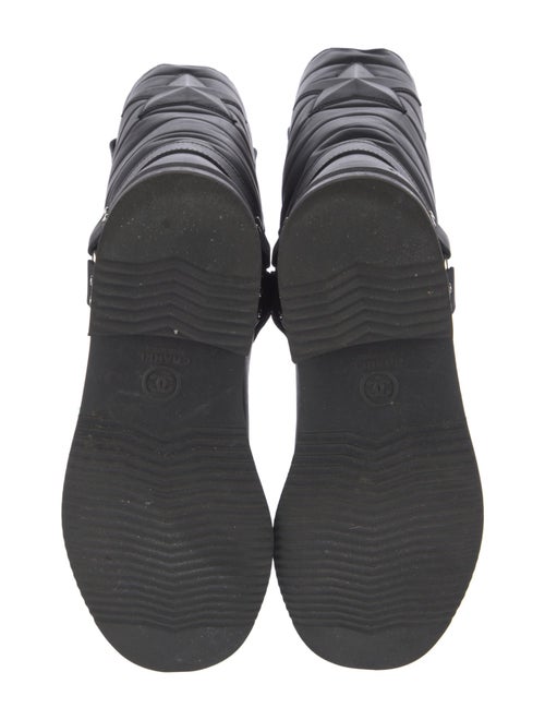Chanel 2014 Interlocking CC Logo Boots