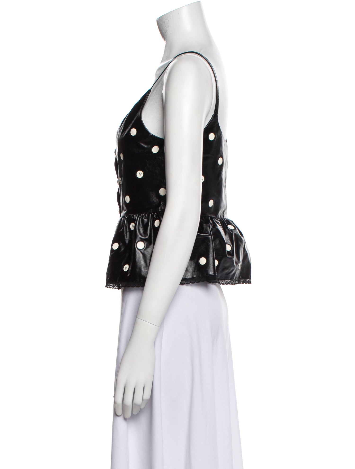 Chanel 2023 Leather Crop Top w/ Tags