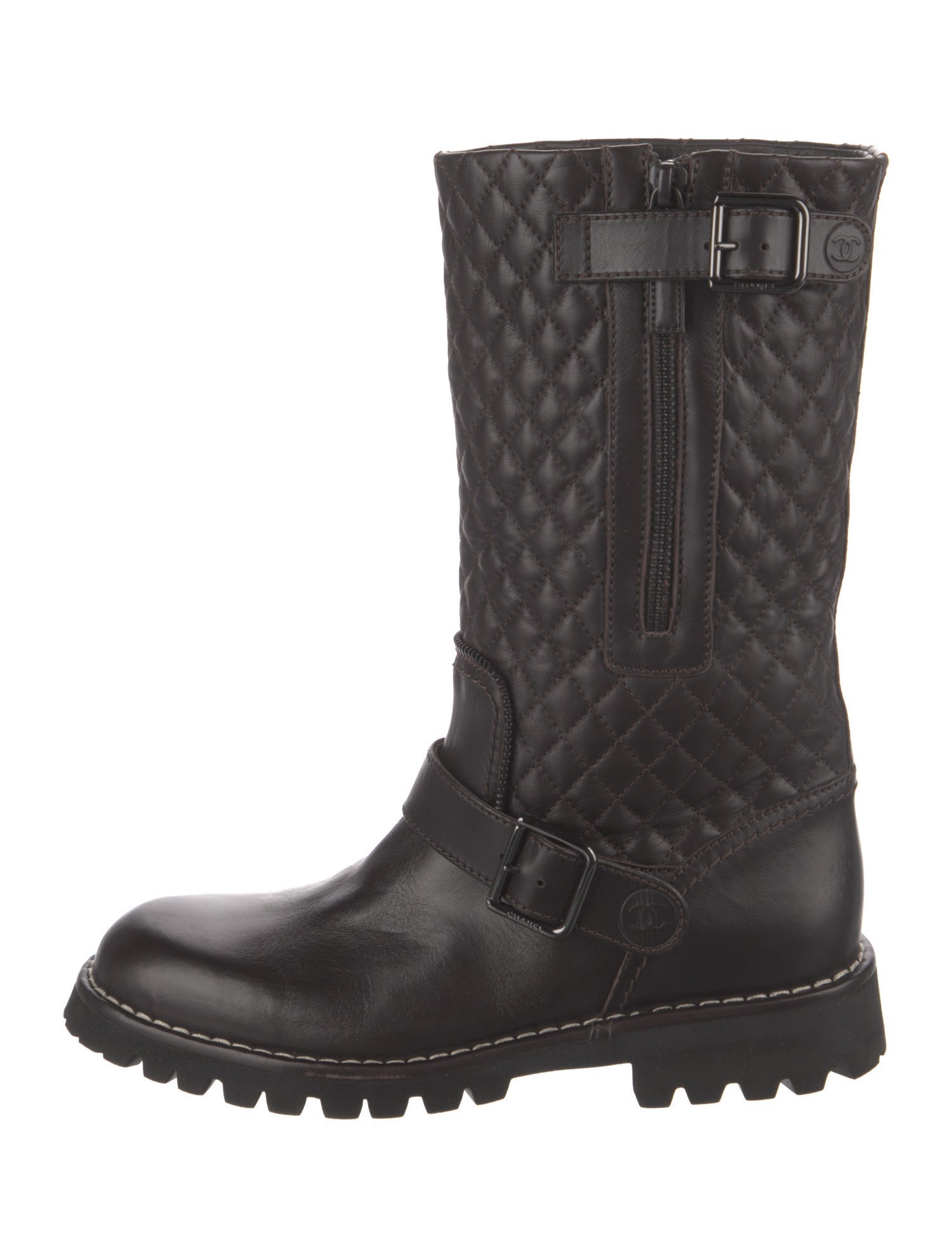 Chanel 2013 Quilted Riding Boots